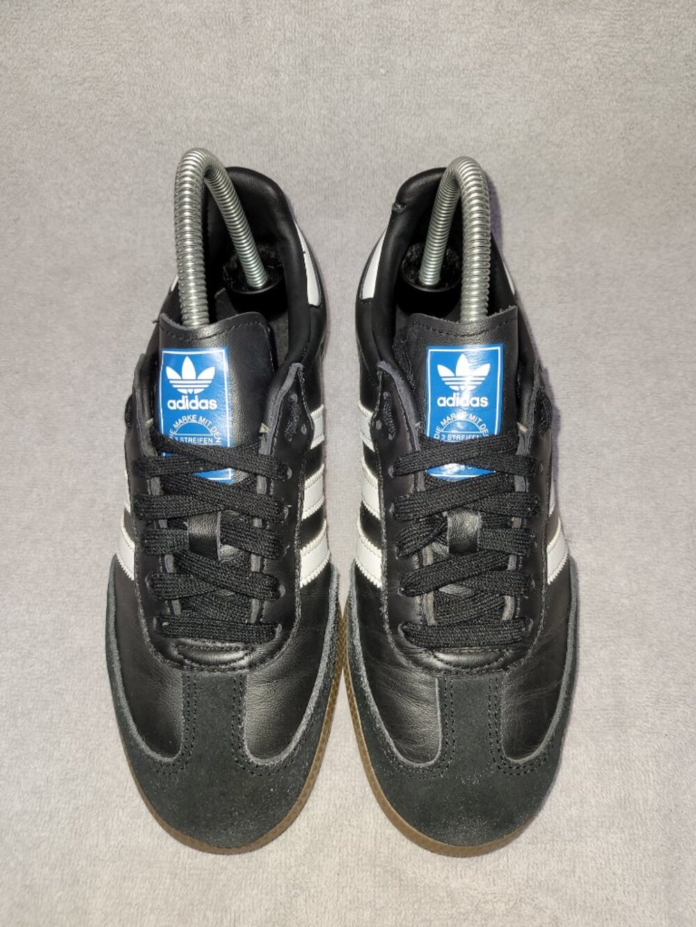Adidas Samba OG Black Clear Granite Women's Leather Women's Size 6 Shoes IG9031 - Picture 5 of 16
